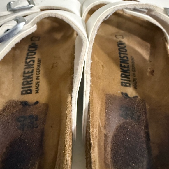 Birkenstock White Double Strap Sandals - Picture 6 of 8